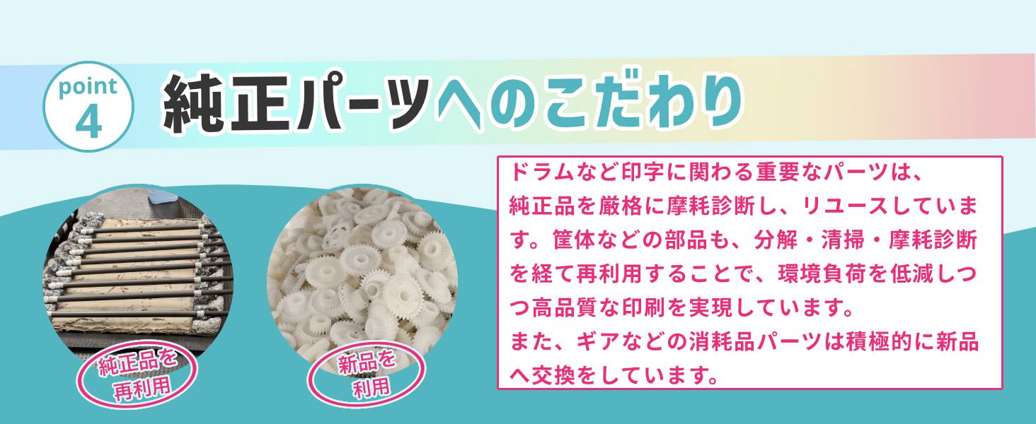 point4 純正パーツへのこだわり