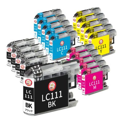 LC111-4PK BR社 互換インクカートリッジ 4色×5組 合計20個 DCP-J952N DCP-J957N DCP-J552N DCP-J557N MFC-J720D インク カートリッジ インクカートリッジプリン