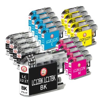 LC12-4PK LC17-4PK BR社 互換インクカートリッジ 4色×5組 合計20個 DCP-J940N DCP-J740N DCP-J540N MFC-J840N MFC-J960DN LC12 LC17 DCP-J940N-W MFC-J710D MFC