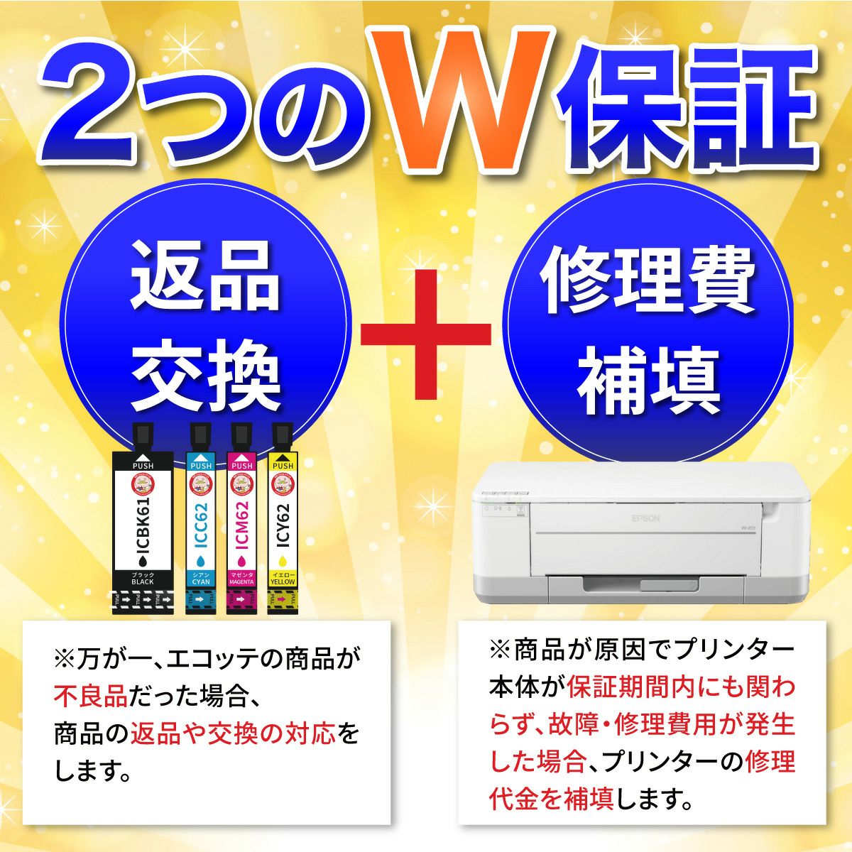 ふたつのW保証