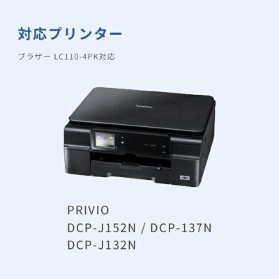 対応プリンターは、DCP-J152N、DCP-J137N、DCP-J132Nです。