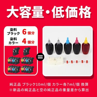 LC110-4PK BR社 純正用詰め替えインク ビギナーセット 30ml×5本 DCP