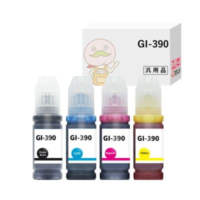 GI-390 Canon(キヤノン/キャノン) 互換インクボトル 4色 G3310 G1310 canon キヤノン canonインク キヤノンインク インク エコタンク エコタンクインク プリンタ