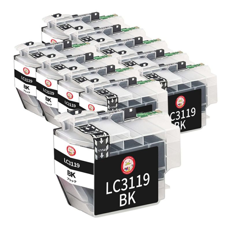 LC3119-4PK LC3117-4PK brother [ブラザー] 互換インク  染料ブラック10個