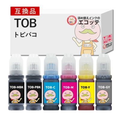 TOB トビバコ EPSON(エプソン) 互換インクボトル 6色 EW-M973A3T EW-M873TR EW-M873T EPSON エプソンインク トビバコインク インク エコタンク エコタンクインク