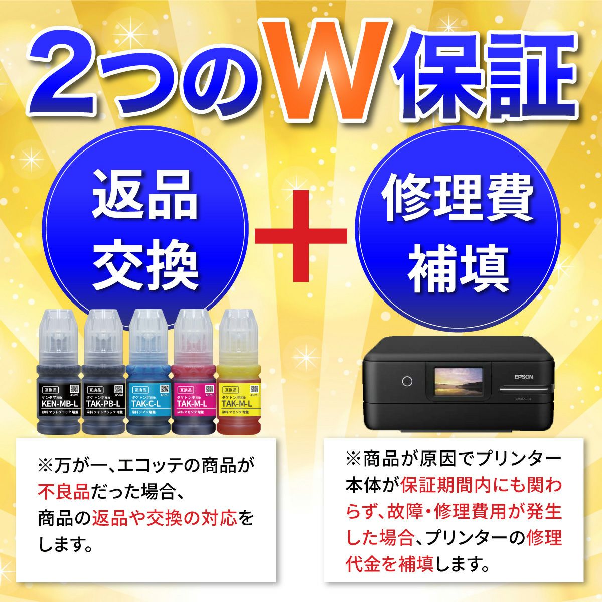 ふたつのW保証
