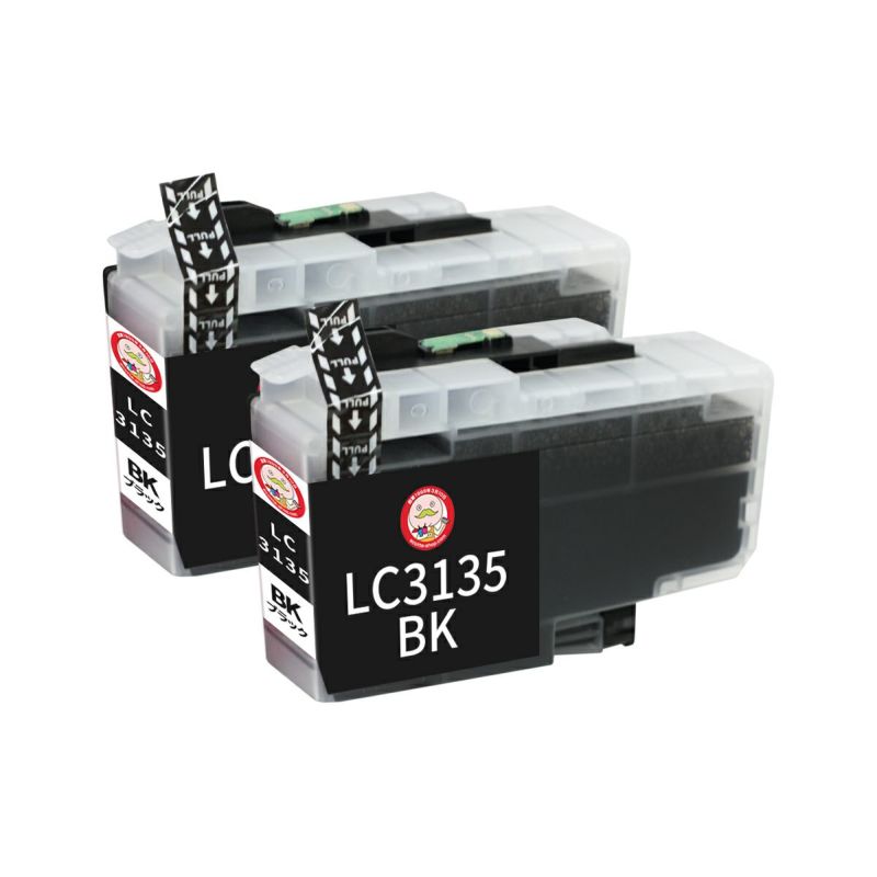 LC3135-4PK brother [ブラザー] 互換インク 顔料ブラック2個