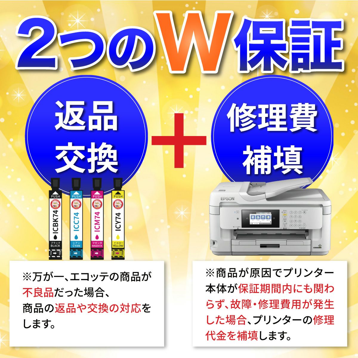 ふたつのW保証